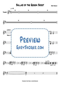 Barry Sadler - Ballad of the Green Beret - Trumpet