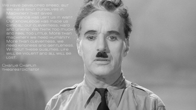 Charlie Chaplin - Final Speech from The Great Dictator