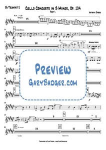 Dvorak - Cello Concerto in B Minor, Op.104 I - Bb Trumpet 2