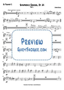 Greig - Symphonic Dances, Op.64 I - Bb Trumpet 2