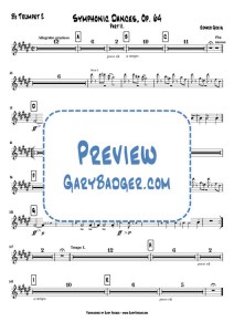 Greig - Symphonic Dances, Op.64 II - Bb Trumpet 2