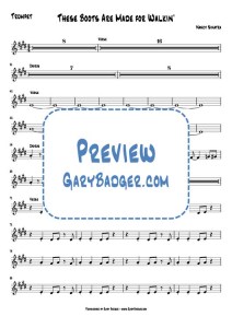 Nancy Sinatra - These Boots Are Made for Walkin' - Trumpet