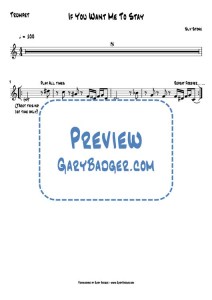 Sly Stone - If You Want Me To Stay - Trumpet