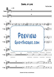The Dixie Cups - Chapel of Love - Trumpet Tenor Sax score and charts