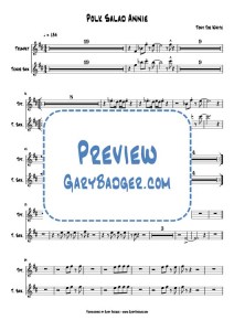 Tony Joe White - Polk Salad Annie - Trumpet Tenor Sax v0.1 Score and Charts.