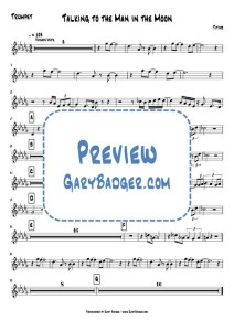 Titiyo - Talking to the Man in the Moon - Trumpet chart. Transcribed by Gary Badger - www.GaryBadger.com