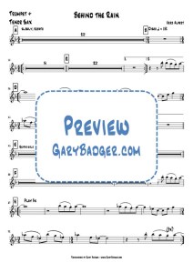 Herb Alpert - Behind the Rain - Trumpet+Tenor Sax chart. Transcribed by Gary Badger - www.GaryBadger.com