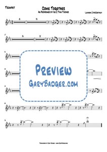 Ike & Tina Turner - Come Together - Trumpet chart. Transcribed by Gary Badger - www.GaryBadger.com