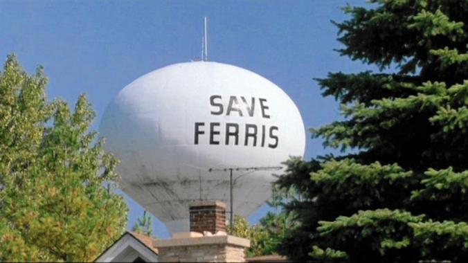Save Ferris water tank. Ferris Bueller's Day Off