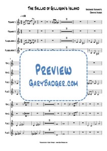 The Ballad of Gilligan's Island - Trumpet. Transcribed by Gary Badger - www.GaryBadger.com