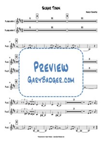 Nancy Sinatra - Sugar Town - Trumpet chart. Transcribed by Gary Badger - www.GaryBadger.com