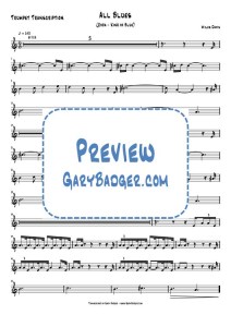 Miles Davis - All Blues - Trumpet (Coda) Transcription. Transcribed by Gary Badger - www.GaryBadger.com