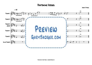 Monty Python - Pantomime Horses trumpet charts. Transcribed by Gary Badger - www.GaryBadger.com