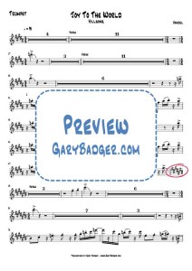 Tony Joe White - Polk Salad Annie - Trumpet Tenor Sax v0.1 Score and Charts.