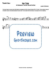 Daly Wilson Big Band - Hey Jude - Trumpet Solo. Transcribed by Gary Badger - www.GaryBadger.com
