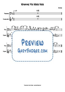 Chicago - Wishing You Were Here - Flugelhorn Trombone charts. Transcribed by Gary Badger - www.GaryBadger.com