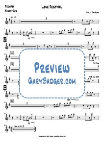 Kool & The Gang - Love Festival - Trumpet Sax charts. Transcribed by Gary Badger - www.GaryBadger.com
