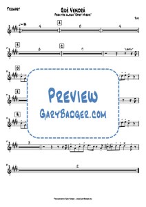 Zaz - Qué Vendrá - Trumpet. Transcribed by Gary Badger - www.GaryBadger.com