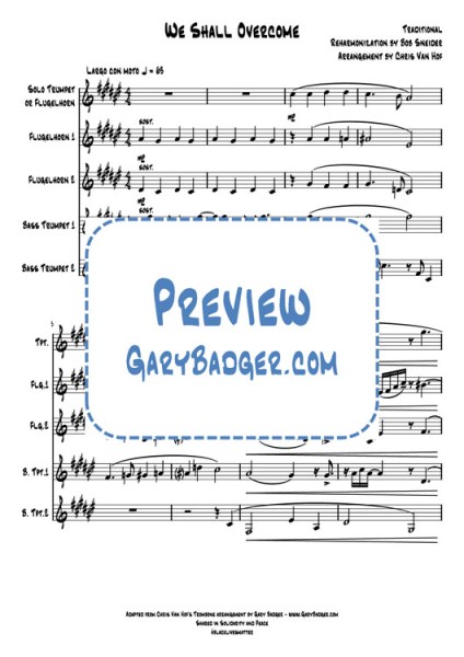 We Shall Overcome - Trumpet Quintet. Gary Badger - www.GaryBadger.com