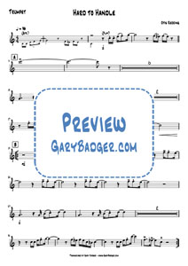 Otis Redding - Hard To Handle - Trumpet. Transcribed by Gary Badger - www.GaryBadger.com