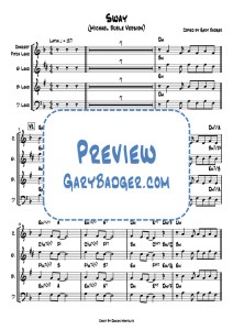 Michael Bublé - Sway - Lead Sheets. Transcribed by Gary Badger - www.GaryBadger.com